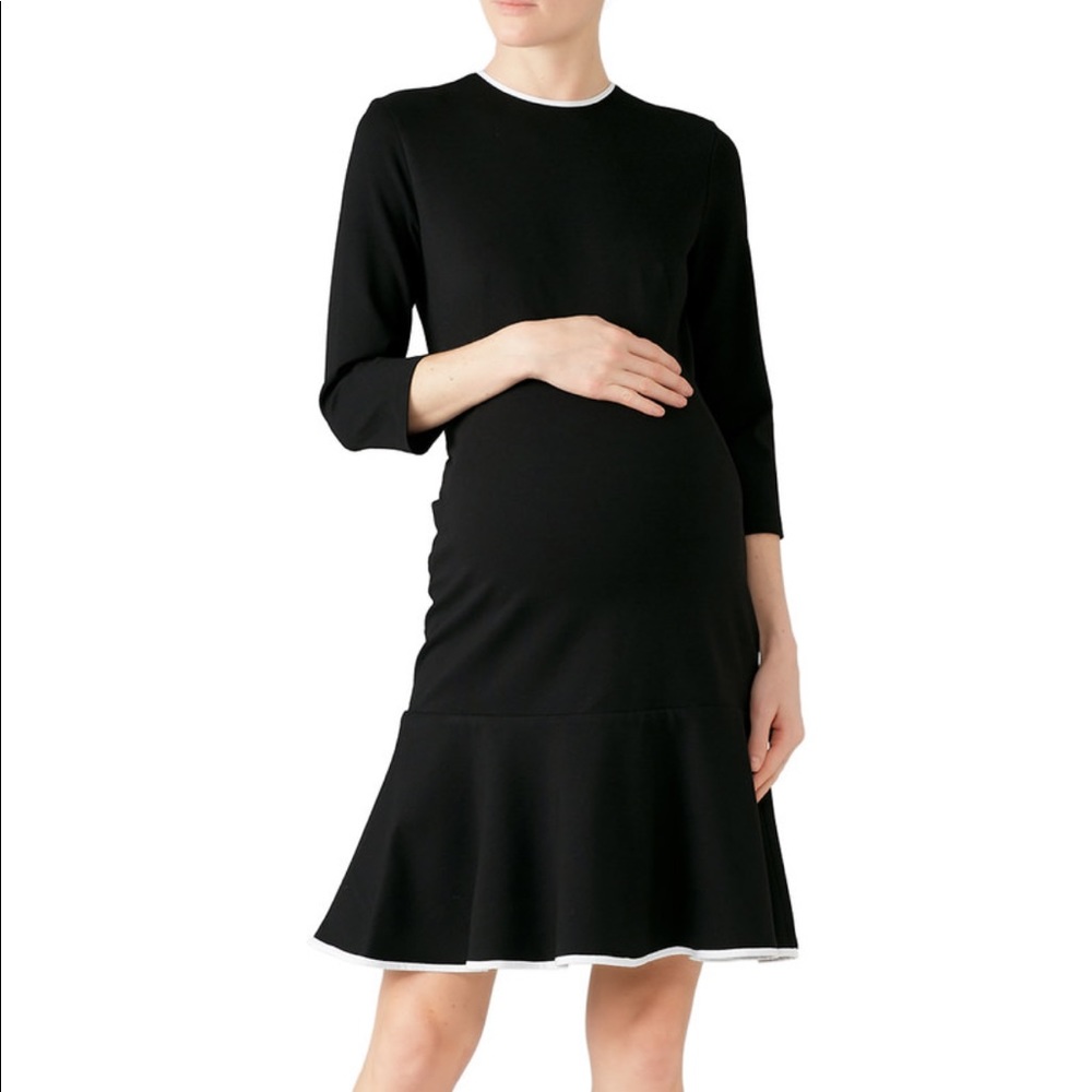 Timeless black maternity dress